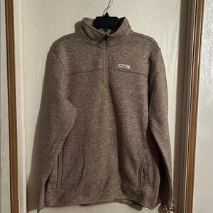 Men's Brown/Tan Zip Sweater by Eddie Bauer, Size Large!!
